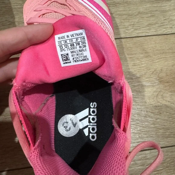 Adidas Icon V Boost Pink Cleats FW5543, size 13 Breast Cancer Awareness Baseball - Picture 7 of 8